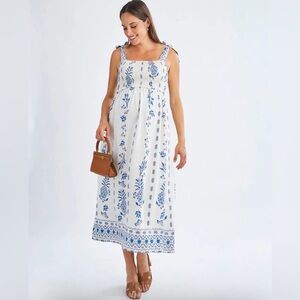 NWT Angel Maternity Lilliana Maternity Dress  Viscose Blend  Print Size L